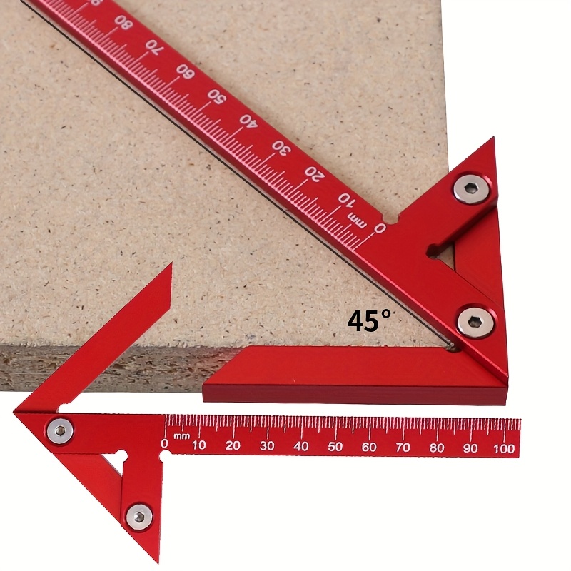 Marking Gauge Tool - ไม้บรรทัดวัดมุม 45/90 องศา สำหรับทำเครื่องหมายตำแหน่งกลาง, ไม้บรรทัดวัดมุมสำหรับงานไม้, เครื่องมือวัดตำแหน่งกลางสำหรับช่างไม้