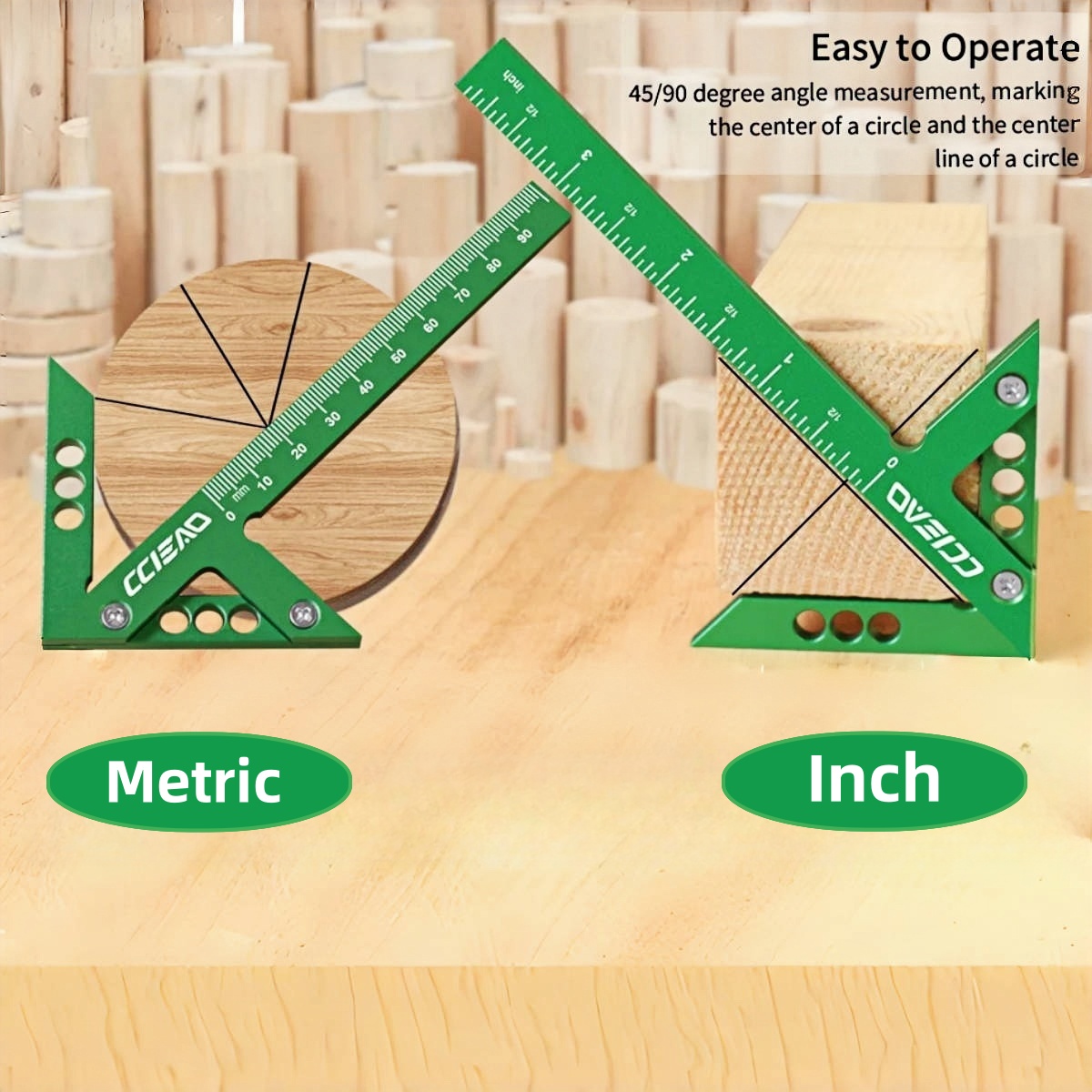 Marking Gauge Tool - อลูมิเนียม Center Finder Line Gauge &
