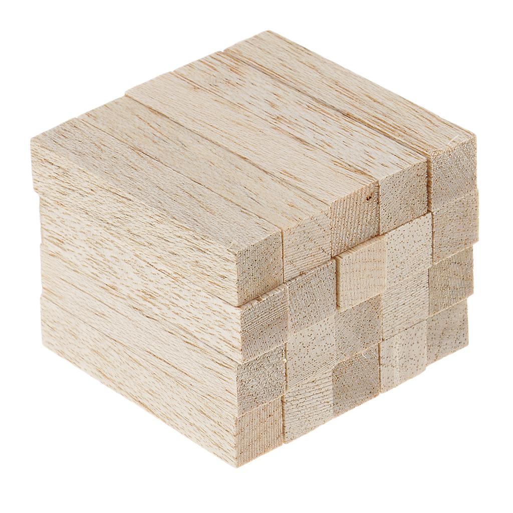 Woodworking Projects Art - ไม้บัลซา รูปทรงต่างๆ สำหรับงาน DIY บล็อกงานฝีมือ แท่งไม้สำหรับงานปั้น