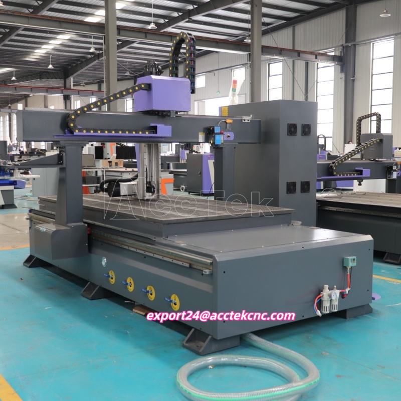 Woodworking Cnc Router Machine Price - ราคาโรงงานจีน เครื่องเราเตอร์ CNC สำหรับงานไม้แบบเปลี่ยนหัวเครื่องมืออัตโนมัติ ขนาด 4*8