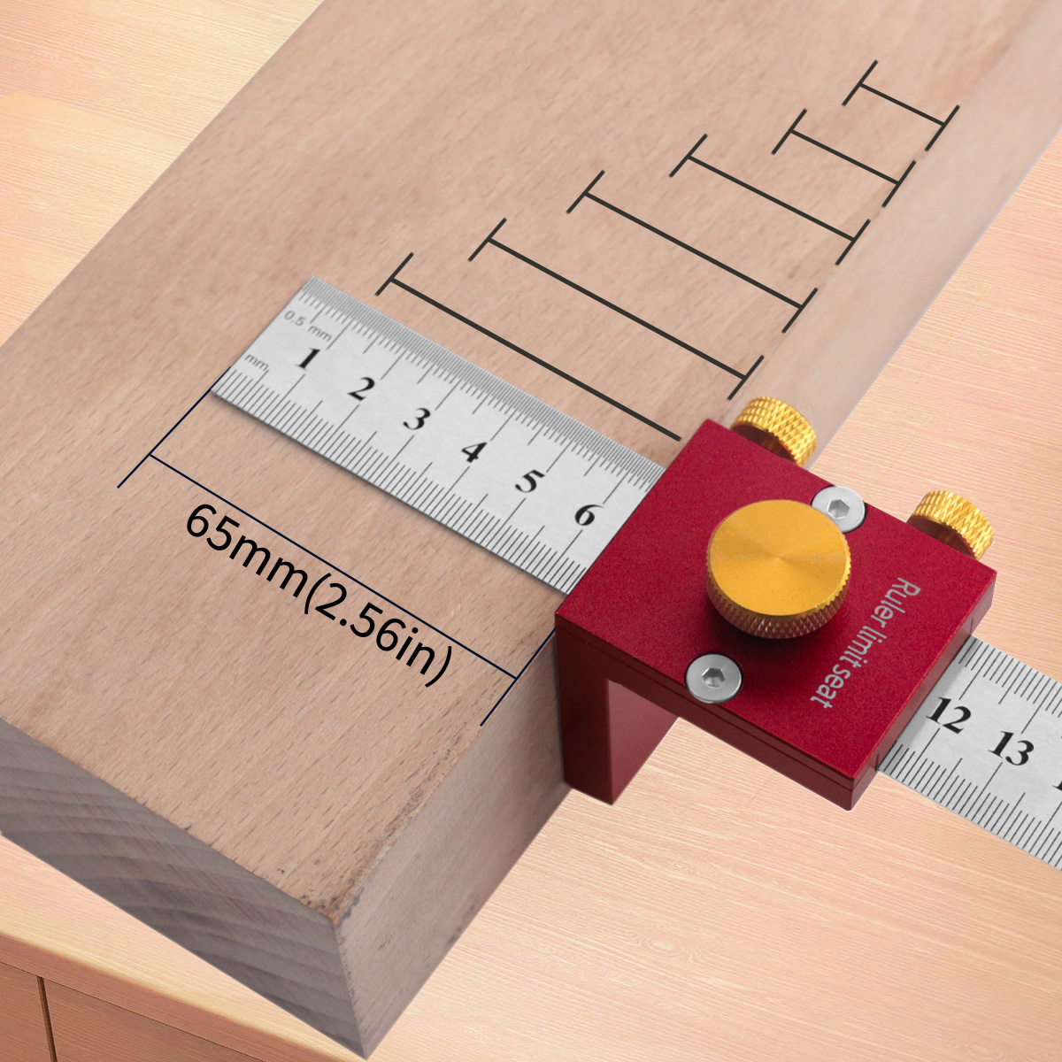 Marking Gauge Tool - 30 ซม./12 นิ้ว Scribing ไม้บรรทัด 90