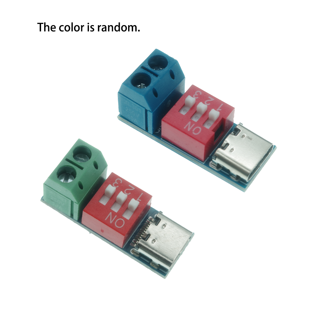 Woodworking Qc - โมดูลจำลองแรงดันไฟฟ้าปรับได้ 5V-20V, ตัวกระตุ้น Type-C PD QC