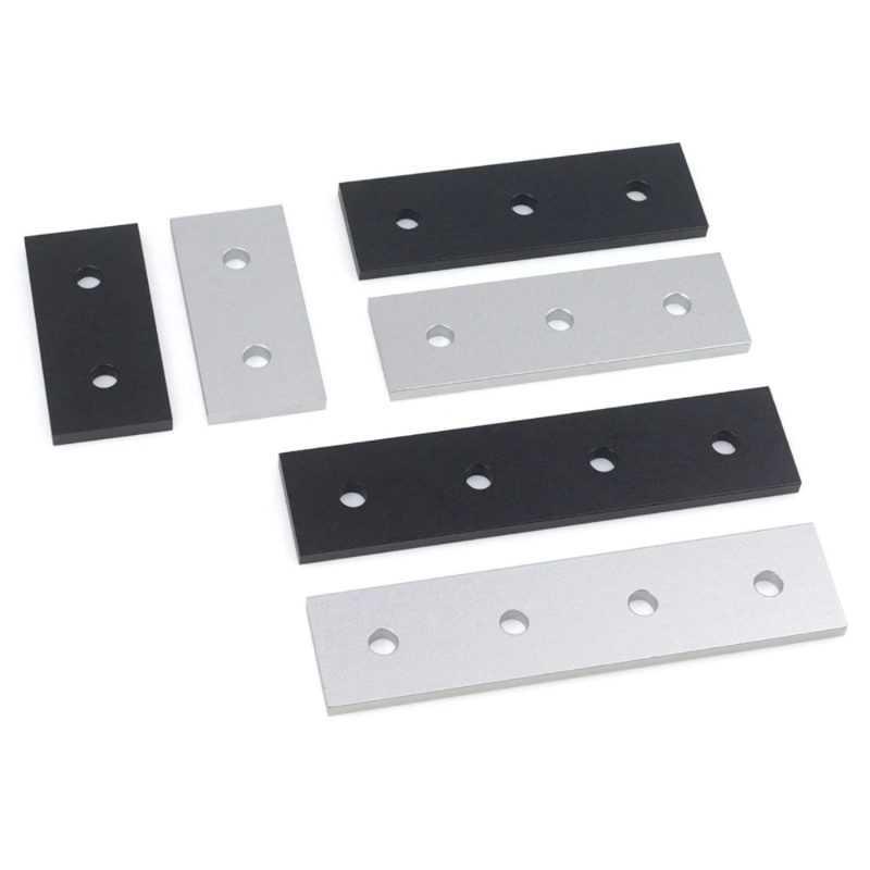 Woodworking Joints - แผ่นเชื่อมต่ออะลูมิเนียม 4 ชิ้น แบบ 2/3/4 รู