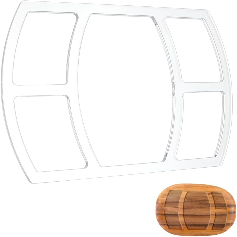Woodworking Design Software - แม่แบบเราเตอร์สำหรับงานไม้ 5 Pocket Valet Tray รูปทรงสี่เหลี่ยมผืนผ้า