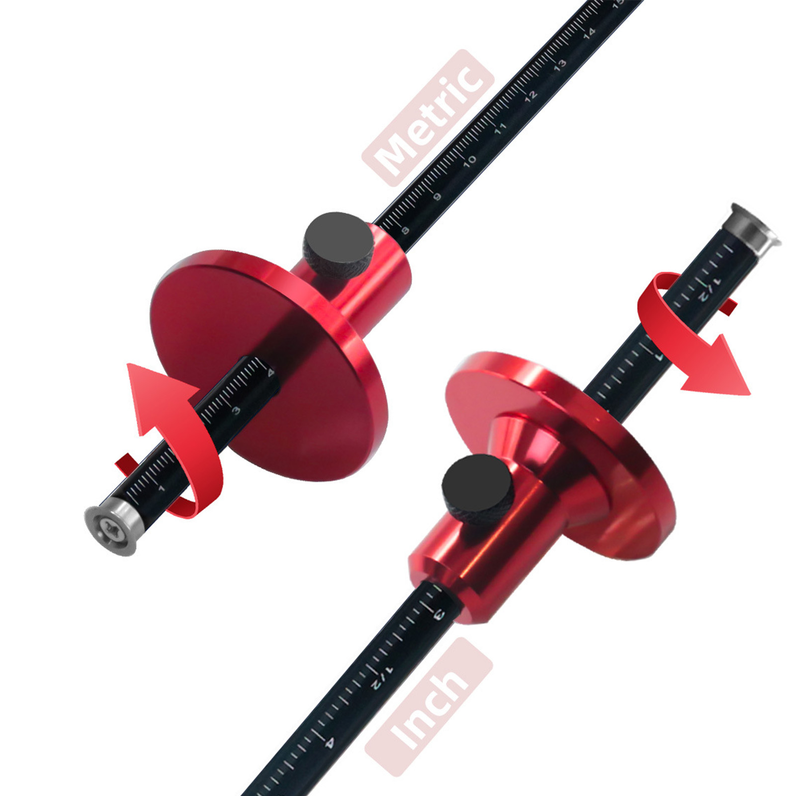 Marking Gauge Tool - เครื่องมือวัดระยะแบบล้อ ยี่ห้อ European ทำจากอลูมิเนียมอัลลอยด์ สำหรับงานไม้ ใช้สำหรับทำรอยต่อแบบ