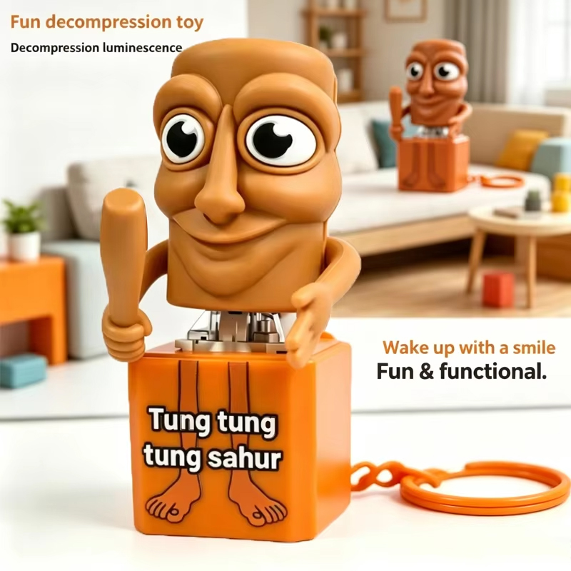 Woodworking For Kids - พวงกุญแจตุ๊กตาไม้ตุงตุงตุง ซาฮูร์ แบบเรืองแสง ของสะสมอนิเมะ ของตกแต่งบ้าน ของขวัญที่ดีที่สุด