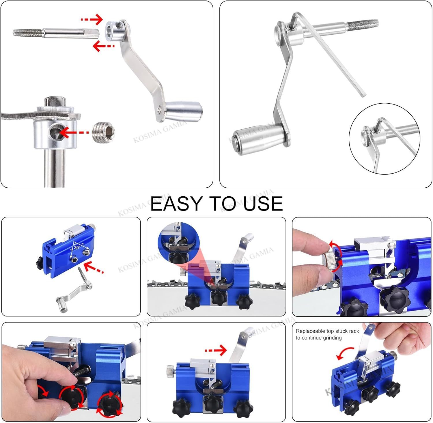 เครื่องลับคมใบเลื่อยโซ่แบบพกพา - Woodworking Manufacturing บทวิจารณ์และราคา