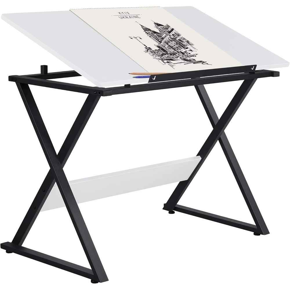 โต๊ะวาดภาพ โต๊ะศิลปะ โต๊ะทำงาน - Wood Woodworking บทวิจารณ์และราคา