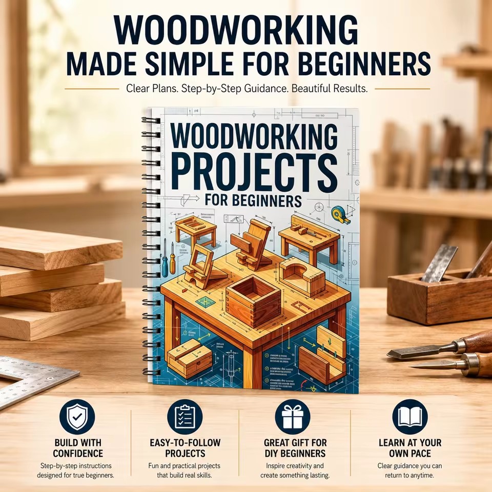 แผนงานงานไม้สำหรับผู้เริ่มต้น  - Woodworking Ideas For Adults บทวิจารณ์และราคา