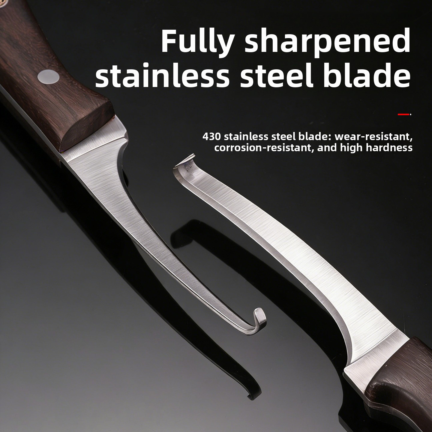 มีดตะขอเหล็กกล้าไร้สนิมความแข็ - Woodworking Manufacturing บทวิจารณ์และราคา