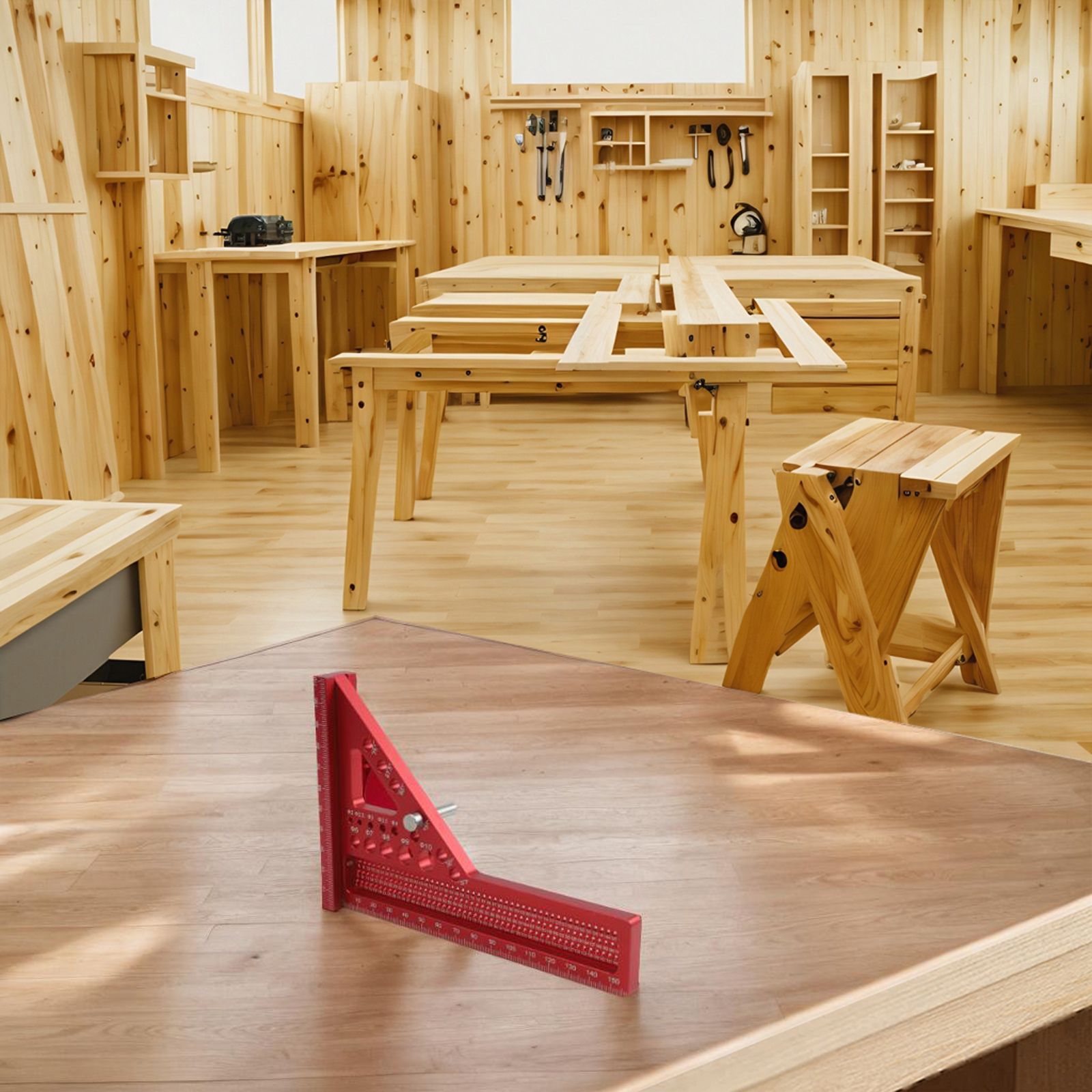 ไม้บรรทัดวัดมุม 3 มิติ สีแดง พ - Woodworking For Engineers บทวิจารณ์และราคา