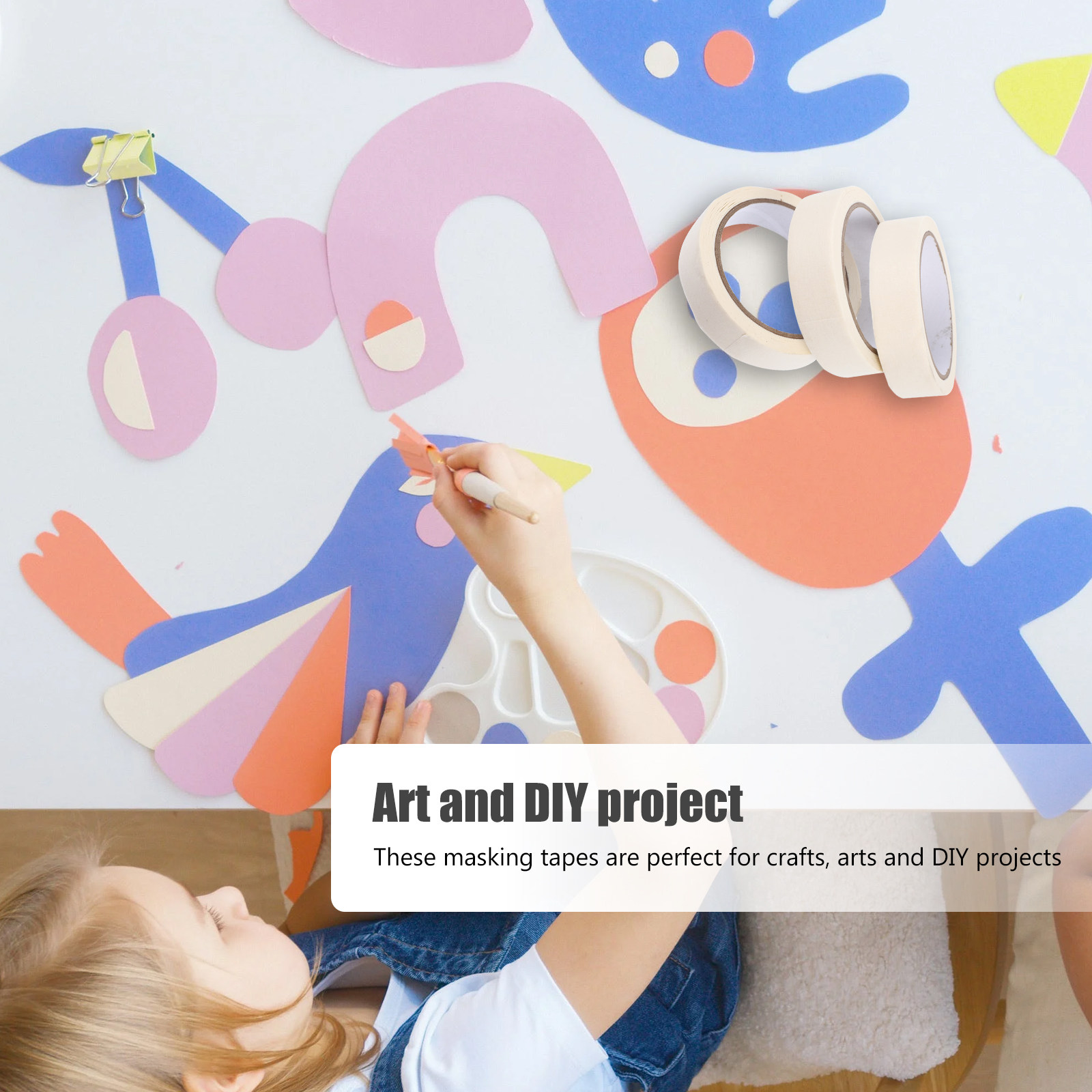 เทปกระดาษปิดที่คุณภาพสูง 3 ม้ว - Woodworking Projects Art บทวิจารณ์และราคา