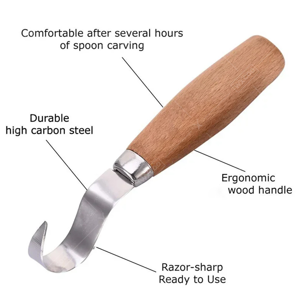 มีดแกะสลักไม้ WXCOO แบบโค้งมน  - Woodworking Manufacturing บทวิจารณ์และราคา