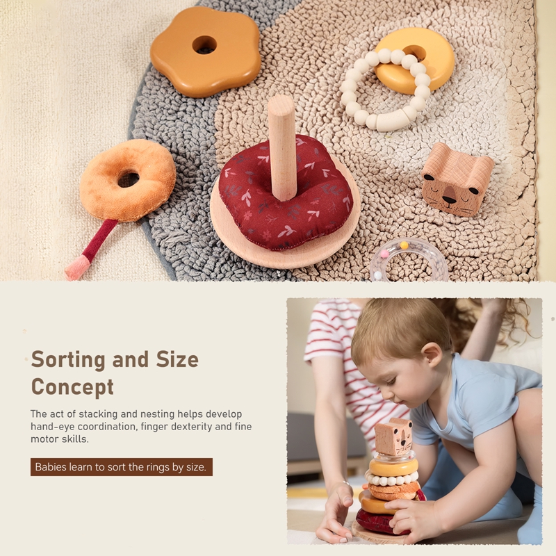 0-12 เดือนผ้าฝ้าย Rattle ของเล - Woodworking For Kids บทวิจารณ์และราคา