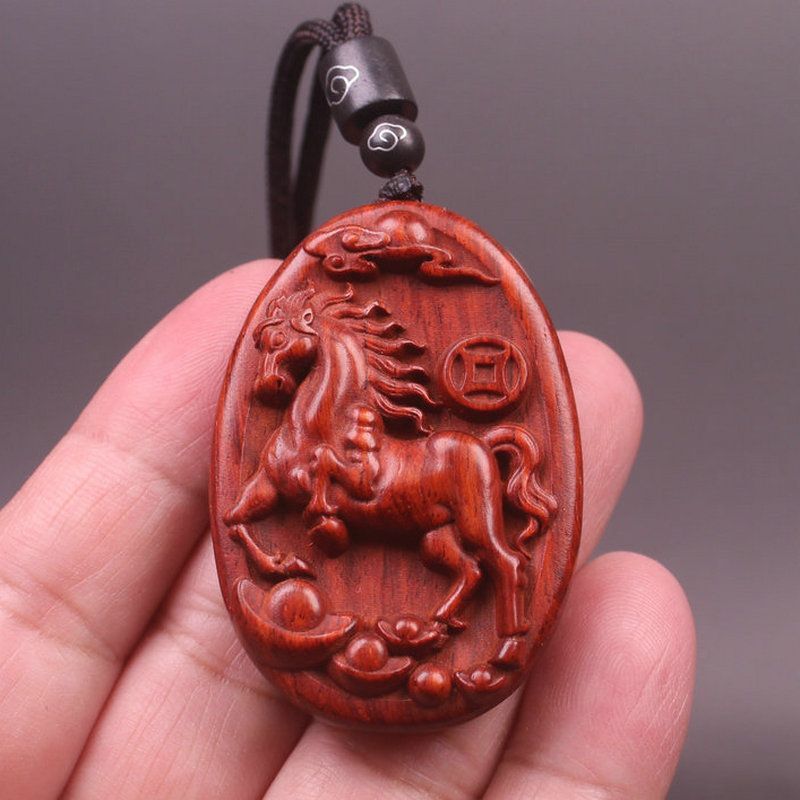 สร้อยคอไม้จันทน์สีแดงแกะสลักรู - Woodworking Horse บทวิจารณ์และราคา