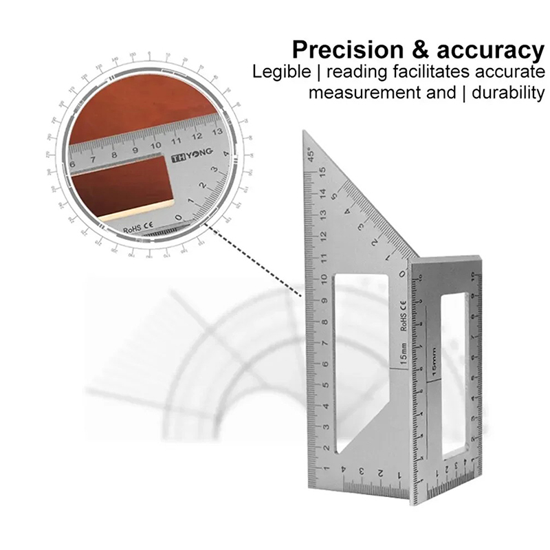 ไม้บรรทัดวัดมุมอเนกประสงค์ 45  - Marking Gauge Tool บทวิจารณ์และราคา