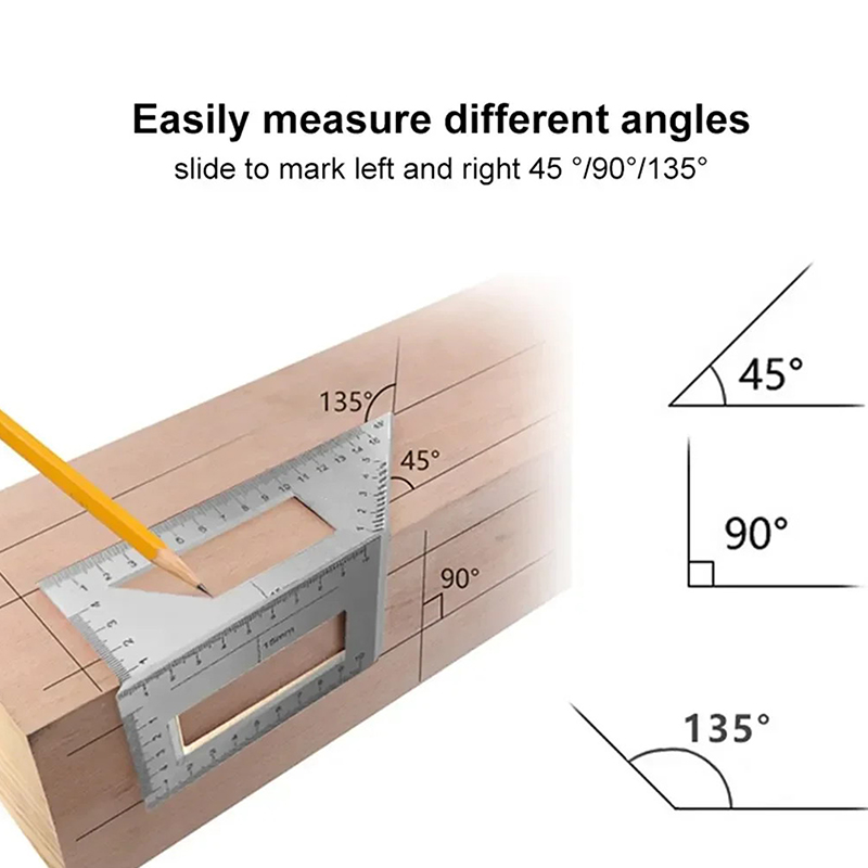 ไม้บรรทัดวัดมุมอเนกประสงค์ 45  - Marking Gauge Tool บทวิจารณ์และราคา